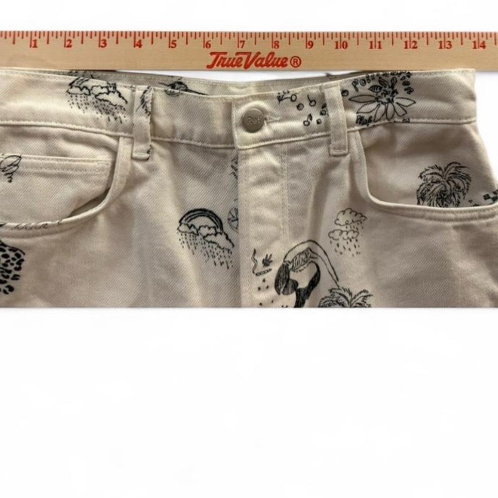 Reformation Cynthia High Rise Graffiti Jeans -Sample - Picture 3 of 7
